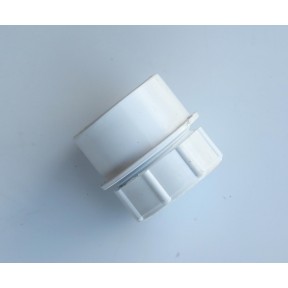 White Solvent weld waste access plug